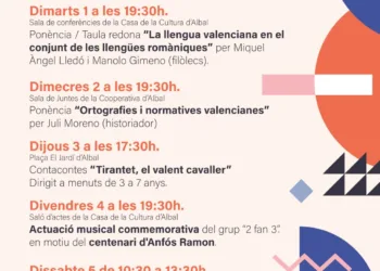 Albal celebrarà la Semana de la Llengua Valenciana del 1 al 5 d'octubre