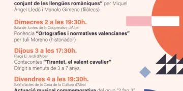 Albal celebrarà la Semana de la Llengua Valenciana del 1 al 5 d'octubre