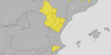 Se activan avisos por tormentas fuertes para hoy y mañana en el interior de la Comunitat Valenciana