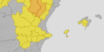 De nuevo aviso amarillo por tormentas localmente fuertes y con posibilidad de granizo