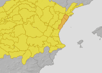 Nuevo aviso nivel naranja en la costa de Castello, nivel amarillo en Valencia, resto de Castello y norte de Alicante 7 Nuevo aviso nivel naranja en la costa de Castello, nivel amarillo en Valencia, resto de Castello y norte de Alicante