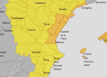 Toda la Comunitat Valenciana en alertas por lluvias, especialmente costa norte de Valencia y todo Castello