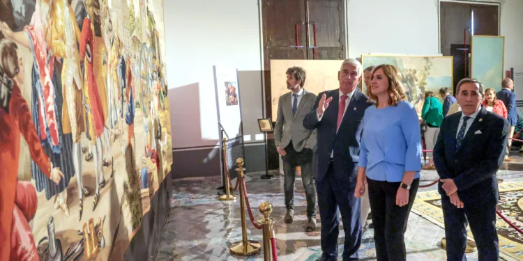 El Colegio del Arte Mayor de la Seda alberga una exposición sobre los 300 años de la Real Fábrica de Tapices 1 Seda, inauguración exposición Colegio Arte Mayor