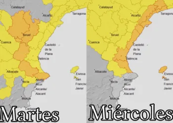 La Generalitat Valenciana aumenta el riesgo por tormentas fuertes hoy y mañana
