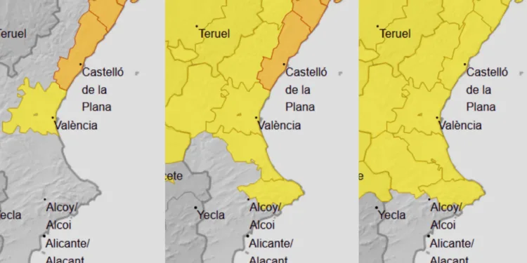 Alertas activadas por fuertes lluvias para hoy y los próximos días