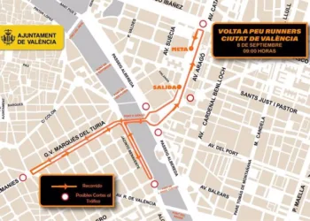 Cortes de tráfico en Valencia este domingo 8 de septiembre por la V Volta a Peu Runners