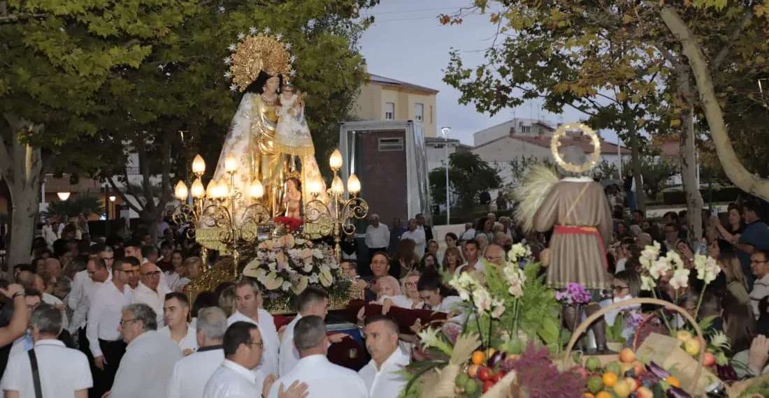 La imagen peregrina de la Virgen de los Desamparados este fin de semana en Yátova