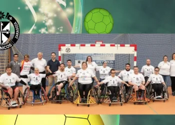 El balonmano adaptado en silla de ruedas se abre paso en Zaragoza con BM Dominicos
