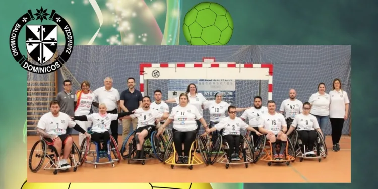 El balonmano adaptado en silla de ruedas se abre paso en Zaragoza con BM Dominicos