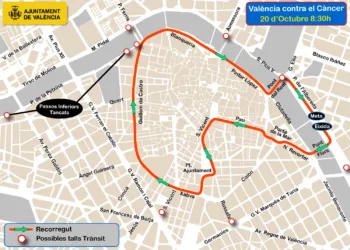 Calles cortadas en Valencia por la Carrera Valencia Contra el Cáncer’ 2024