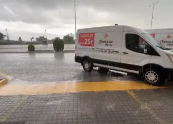 Dénia recibe un fuerte episodio de lluvias con 65,1 litros por metro cuadrado en solo cuatro horas
