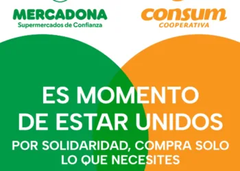 Consum y Mercadona se unen y apelan al consumo responsable tras la DANA: “Compremos solo lo necesario”
