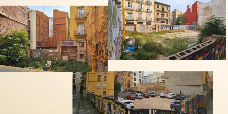 «Amics del Carme» devuelve al debate público la situación de los solares en Ciutat Vella