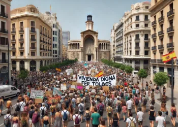 La manifestación por el derecho a la vivienda en Valencia concluirá en la Plaza del Ayuntamiento