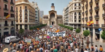 La manifestación por el derecho a la vivienda en Valencia concluirá en la Plaza del Ayuntamiento