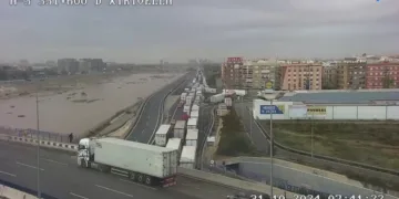 La DGT recomienda no circular por carreteras afectadas en Valencia y Castellón debido a inundaciones