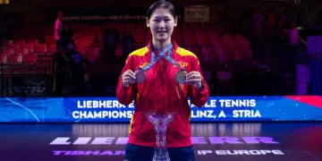 María Xiao hace historia en Europa: oro en mixtos y bronce individual en tenis de mesa