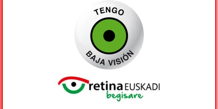 Campaña de concienciación sobre la «baja visión» con la difusión del distintivo creado por «Retina Euskadi Begisare»