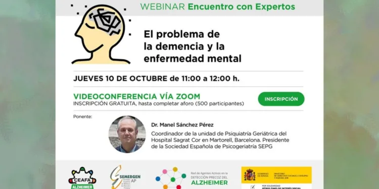 Webinar de CEAFA sobre Demencia y enfermedad mental