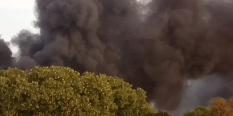 Confinados los vecinos de la Malvarrosa y Patacona por un incendio de una nave en la zona de Vera 1 Confinados los vecinos de la Malvarrosa y Patacona por un incendio de una nave en la zona de Vera