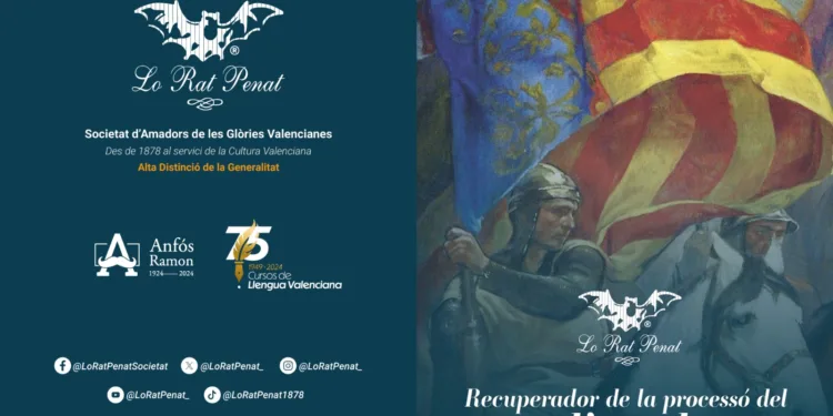 Lo Rat Penat edita 3.000 fullets sobre l'història del 9 d'Octubre