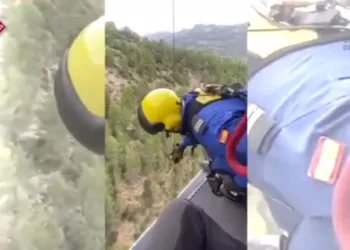 Tres rescates en tiempo récord en Alicante: dos senderistas perdidos en el Mongó y una barranquista herida en Benimantell