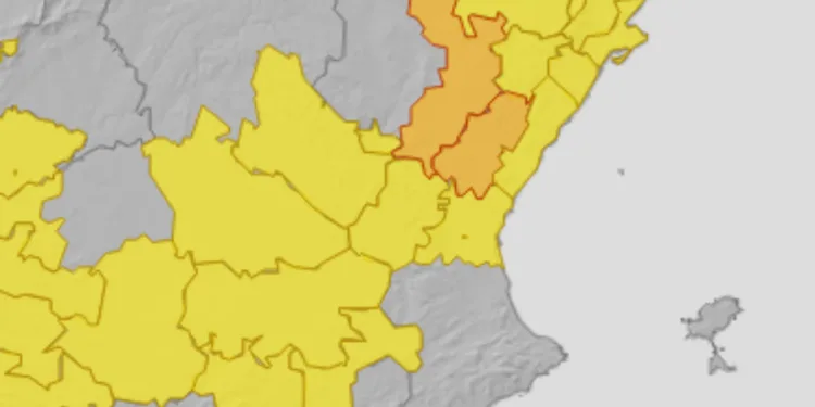 Se eleva el riesgo por fuertes lluvias en el interior sur de Castelló