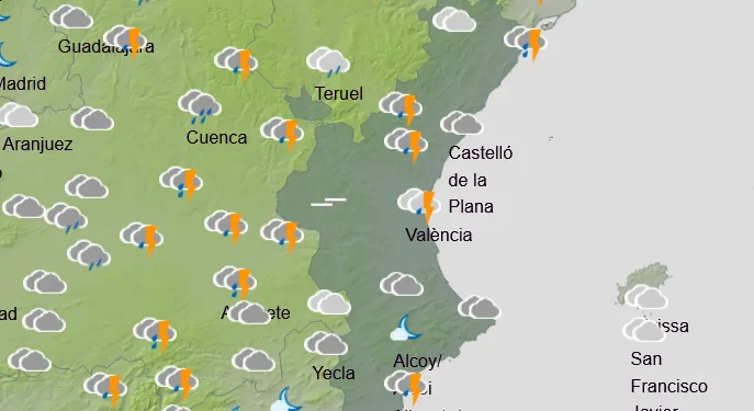 Desde este viernes a las 19h hasta sábado por la mañana avisos amarillos por lluvias persistentes