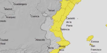 AEMET activa desde las 12:00h avisos amarillos por lluvias persistentes