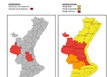 Elevado el nivel de alerta a rojo: inundaciones y ríos desbordados