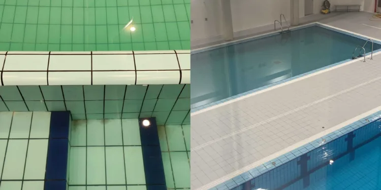 Una de las piscinas del nuevo polideportivo de Nou moles cierra tras menos de una semana de su apertura