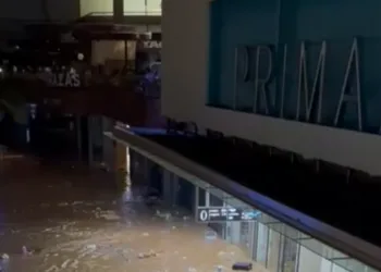 Vídeo: Graves inundaciones en el centro comercial Bonaire: tiendas destrozadas y trabajadores atrapados en las plantas superiores