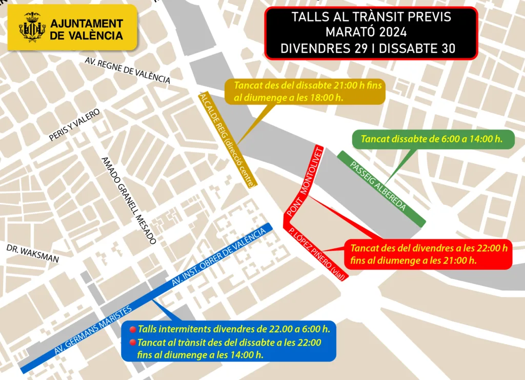 El Maratón de Valencia 2024 activa un dispositivo especial de tráfico y transporte 7 1125 TALLS DIVENDRES I DISSABTE
