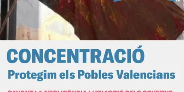 El partit Decidix es concentra hui baix el títul "Protegim els pobles valencians" denunciant l'inacció de Sánchez i Mazón