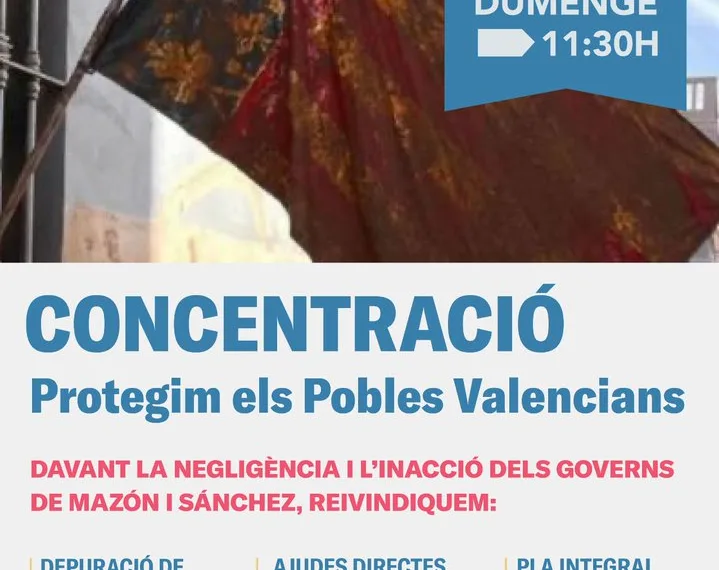 El partit Decidix es concentra hui baix el títul "Protegim els pobles valencians" denunciant l'inacció de Sánchez i Mazón 1 El partit Decidix es concentra hui baix el títul "Protegim els pobles valencians" denunciant l'inacció de Sánchez i Mazón