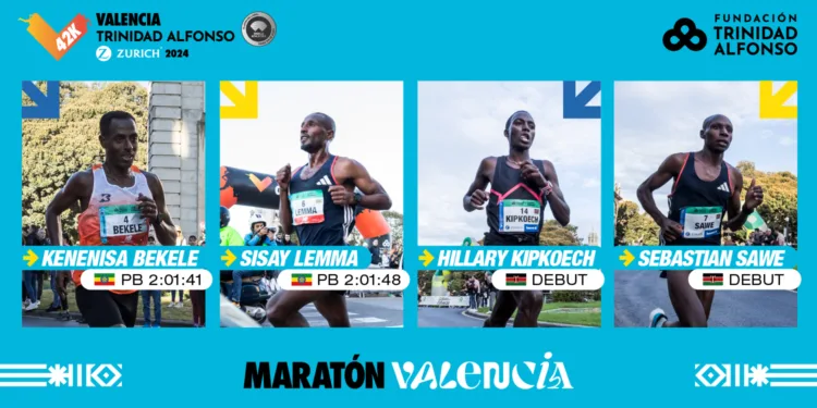 Los maratonianos Lemma, Bekele y Beriso regresa al Maratón Valencia con grandes debutantes