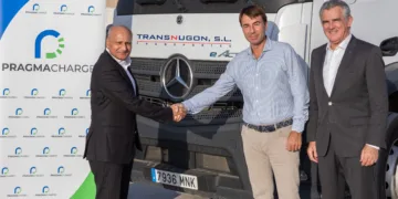 PragmaCharge firma de un contrato clave con Transnugon para su centro de recarga de camiones eléctricos pesados en MercaValencia