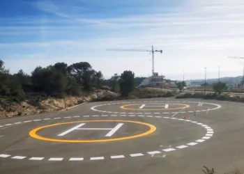 Nuevo espacio para Emergencias en Finestrat con capacidad para el aterrizaje simultáneo de 2 helicópteros