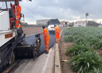 Alboraya inicia los trabajos de reasfaltado la principal arteria de conexión con La Patacona