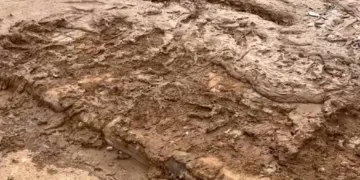 Vecinos de Paiporta recriminan a la Ministra de Defensa que hay muchas plazas aún por limpiar