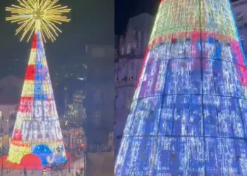 Vigo ilumina su Navidad con un emotivo homenaje a las víctimas de la DANA en Valencia