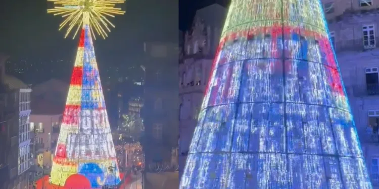 Vigo ilumina su Navidad con un emotivo homenaje a las víctimas de la DANA en Valencia 1 Vigo ilumina su Navidad con un emotivo homenaje a las víctimas de la DANA en Valencia