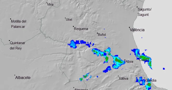 72 litros en vall d’Ebo y comienzan las lluvias en Ribera Baja