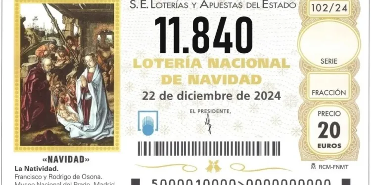 El 11.840, tercer premio de la Lotería de Navidad 2024: alegría para los afortunados 1 El 11.840, tercer premio de la Lotería de Navidad 2024: alegría para los afortunados