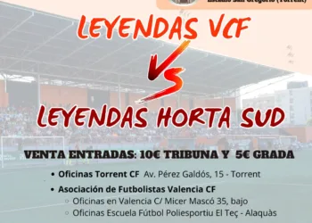 Leyendas del Valencia CF y de L'Horta Sur juegan para ayudar y reconstruir los clubs afectados por la DANA 6 Leyendas del Valencia CF y de L'Horta Sur juegan para ayudar y reconstruir los clubs afectados por la DANA