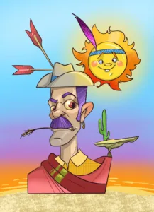 La Falla Plaza de España presenta los bocetos de Javier Rico y Agustín Torralba para 2025 2 Boceto Falla Plaza Espana 2025 1