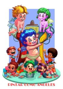 La Falla Plaza de España presenta los bocetos de Javier Rico y Agustín Torralba para 2025 3 Boceto Falla Plaza Espana 2025 infantil