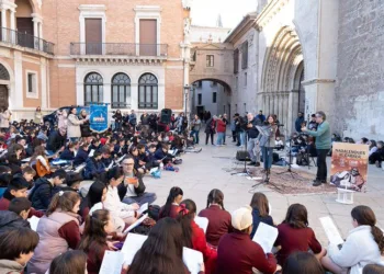 Festival de villancicos por las calles del centro histórico, este lunes, con 1.500 alumnos de colegios públicos y concertados