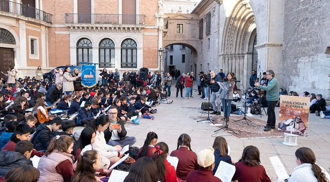 Festival de villancicos por las calles del centro histórico, este lunes, con 1.500 alumnos de colegios públicos y concertados