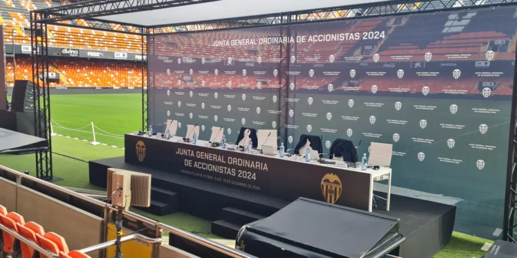Accidentada Junta de Accionistas del Valencia CF